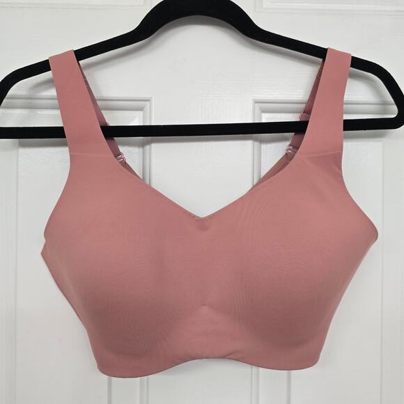 Knix Sports Bra Wireless Comfort Support Mauve Size 6 High Impact Athleisure - Picture 2 of 6